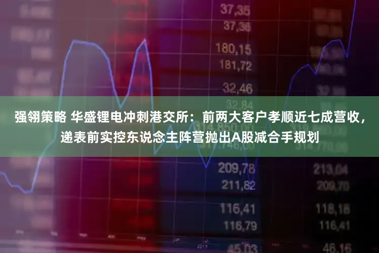 强翎策略 华盛锂电冲刺港交所:前两大客户孝顺近七成营收,递表前实控东说念主阵营抛出A股减合手规划